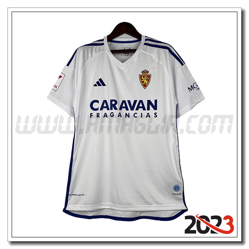 Real Zaragoza Prima Maglia Calcio 2023 2024