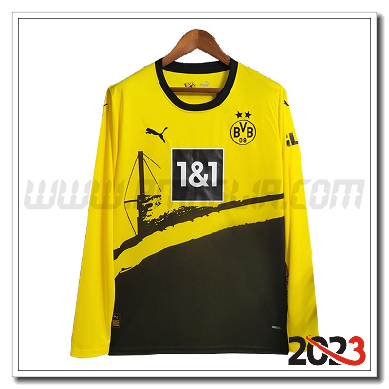 Prima Maglia Calcio Dortmund BVB Manica lunga 2023 2024