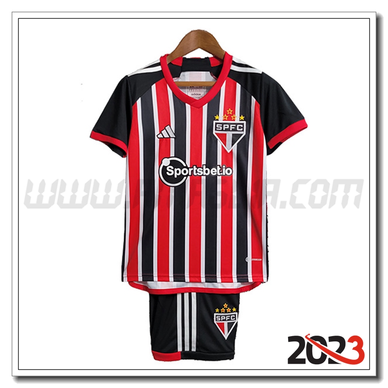 Kit Maglia Sao Paulo FC Bambino Seconda 2023 2024