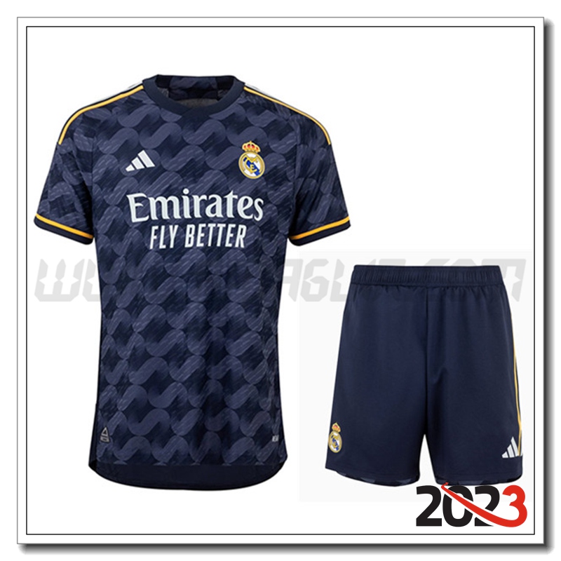Kit Maglia Real Madrid Seconda + Pantaloncini 2023 2024