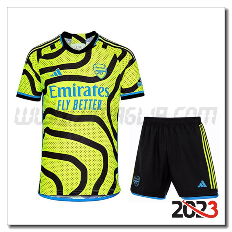 Kit Maglia Arsenal Seconda + Pantaloncini 2023 2024