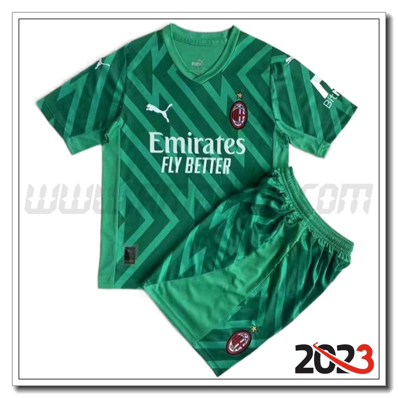 Kit Maglia Portiere AC Milan Bambino 2023 2024