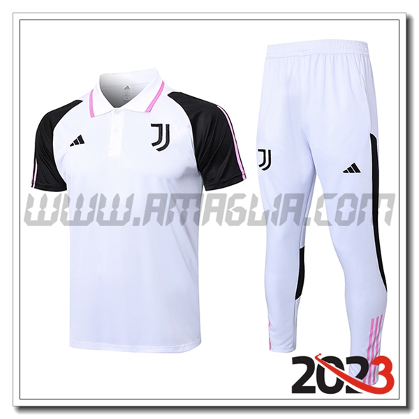 Kit Maglia Polo Juventus Bianco 2023 2024