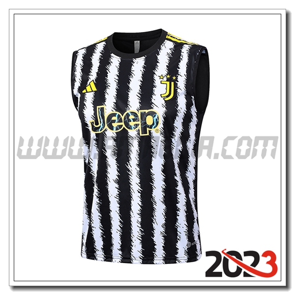 Canotta Allenamento Juventus Nero/Bianco 2023 2024 -03