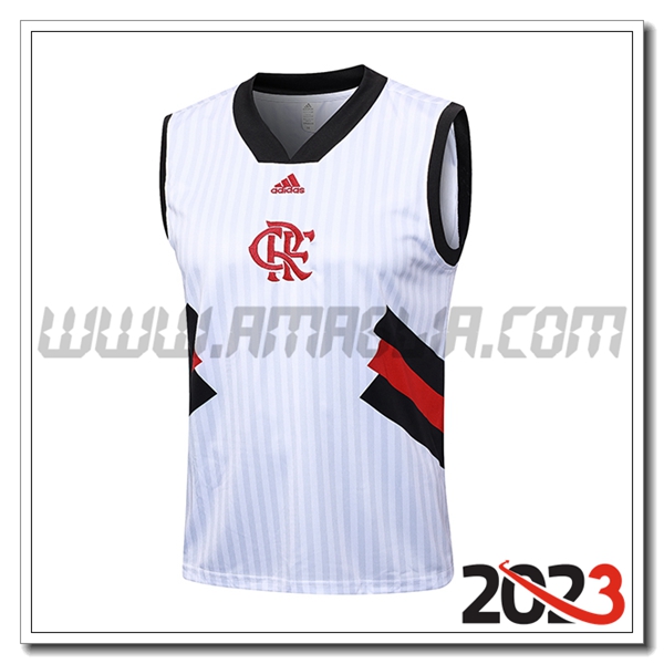Canotta Allenamento Flamengo Bianco 2023 2024 -05