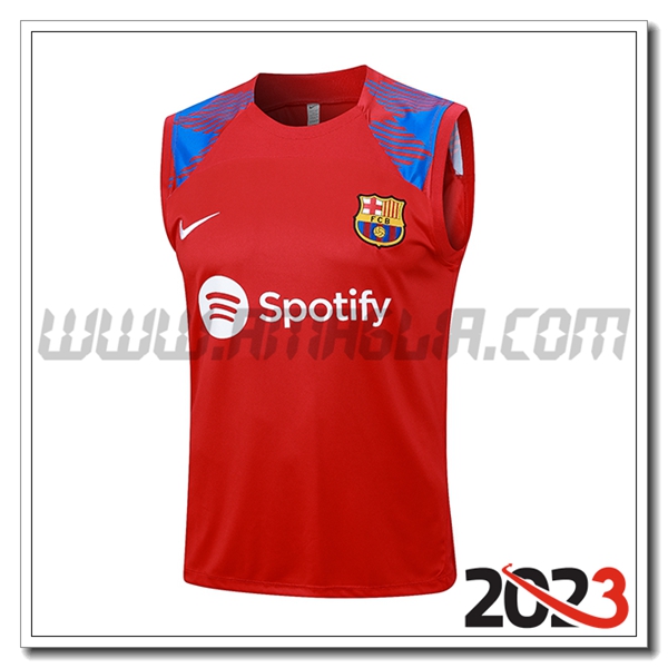 Canotta Allenamento FC Barcellona Rosso 2023 2024 -02