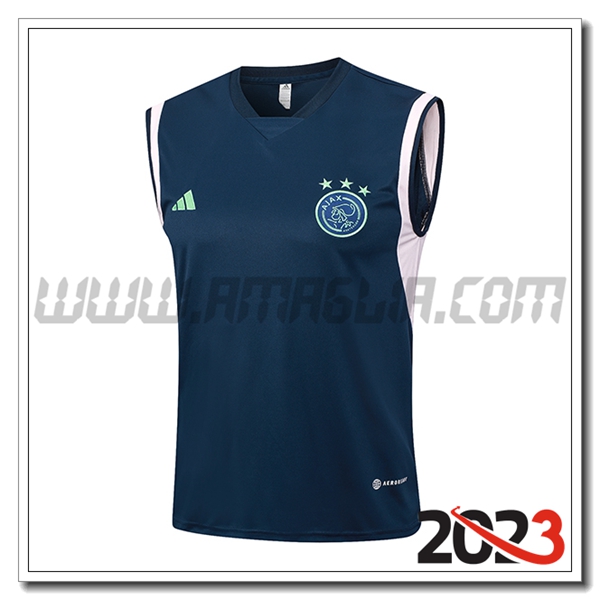 Canotta Allenamento Ajax blu marina 2023 2024