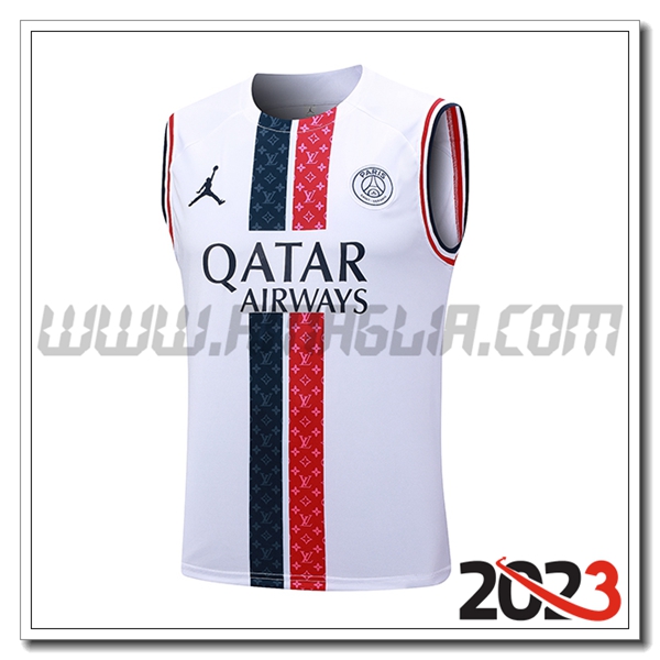 Canotta Allenamento PSG Bianco 2023 2024