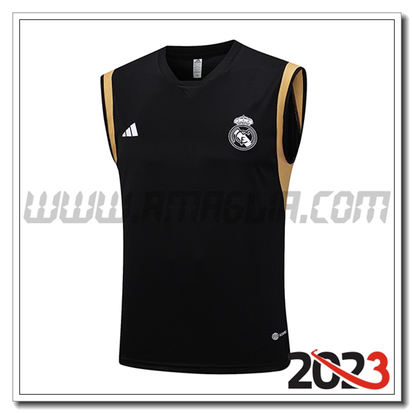 Canotta Allenamento Real Madrid Nero 2023 2024 -03