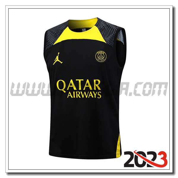Canotta Allenamento PSG Nero 2023 2024