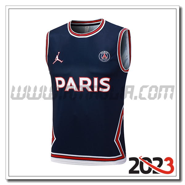 Canotta Allenamento PSG blu marina 2023 2024 -04