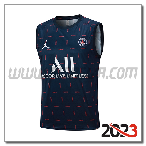 Canotta Allenamento PSG blu marina 2023 2024 -03