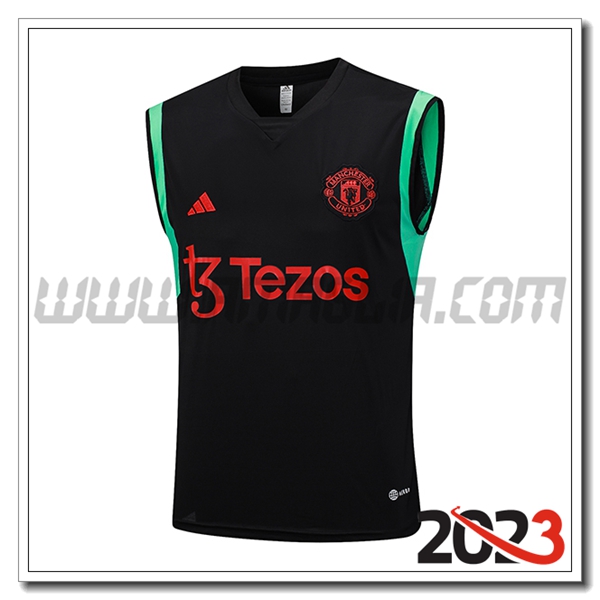 Canotta Allenamento Manchester United Nero 2023 2024 -05