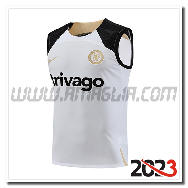 Canotta Allenamento FC Chelsea Bianco 2023 2024 -03