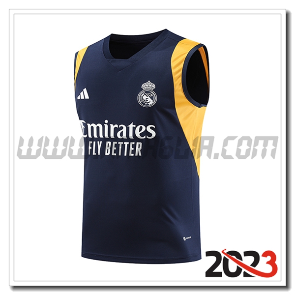 Canotta Allenamento Real Madrid blu marina 2023 2024