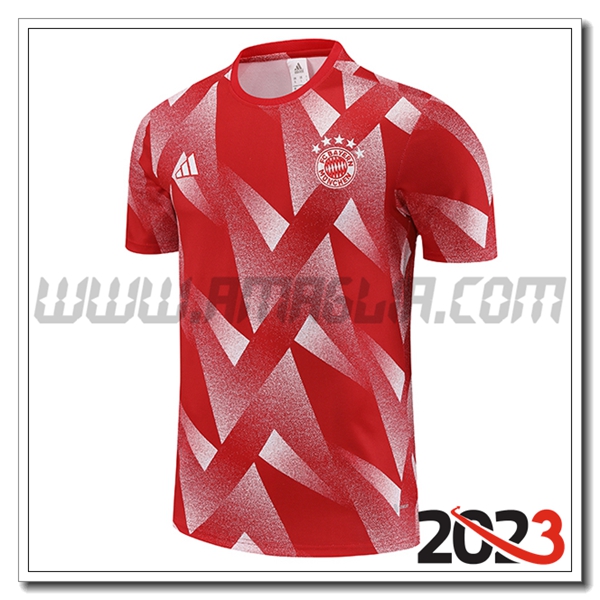 T Shirt Allenamento Bayern Monaco Rosso 2023 2024 -02