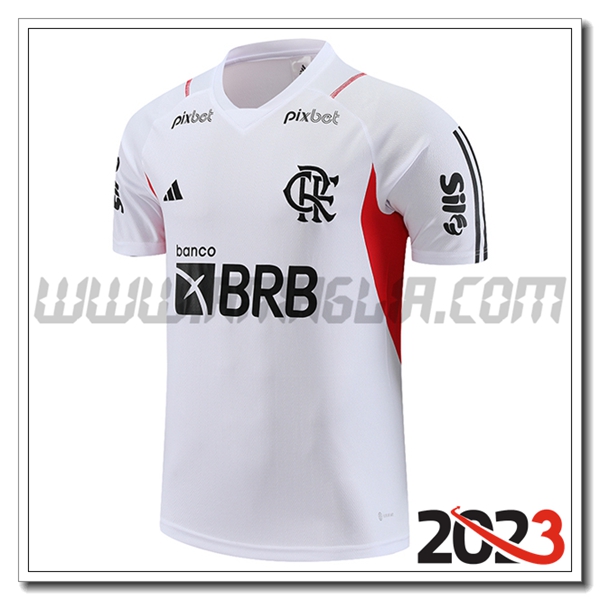 T Shirt Allenamento Flamengo Bianco 2023 2024 -03