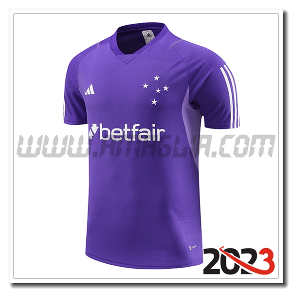 T Shirt Allenamento Cruzeiro viola 2023 2024