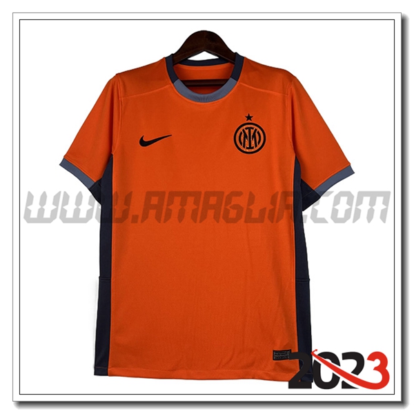 T Shirt Allenamento Inter Milan Arancia 2023 2024