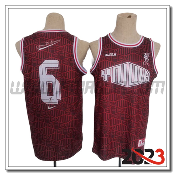 Maglia Los Angeles Lakers (James #6) 2023/24 Rosso