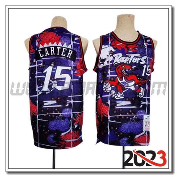 Maglia Toronto Raptors (CARTER #15) 2023/24 viola/Rosso/Nero