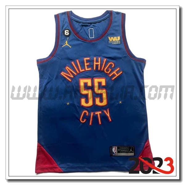 Maglia Denver Nuggets (IVERSON #21) 2023/24 blu marina