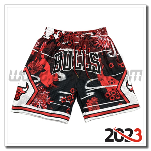 Pantaloncini NBA Chicago Bulls 2023/24 Nero/Rosso