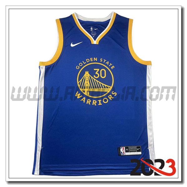 Maglia Golden State Warriors (CURRY #30) 2023/24 Blu -03