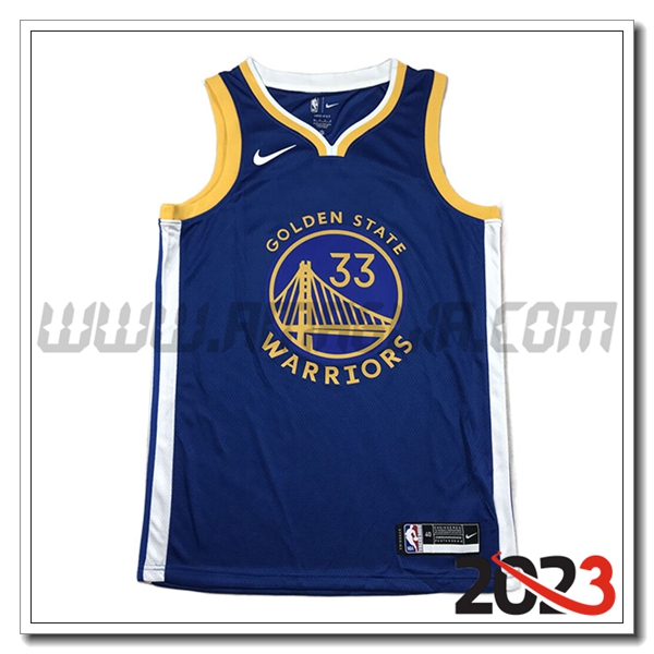 Maglia Golden State Warriors (WISEMAN #33) 2023/24 Blu