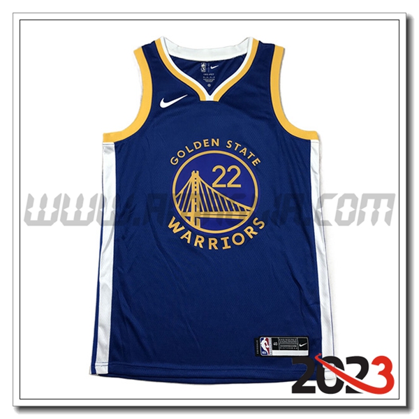 Maglia Golden State Warriors (WIGGINS #22) 2023/24 Blu