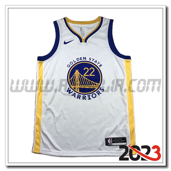 Maglia Golden State Warriors (WIGGINS #22) 2023/24 Bianco