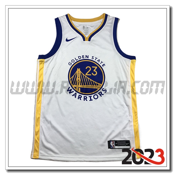 Maglia Golden State Warriors (GREEN #23) 2023/24 Bianco
