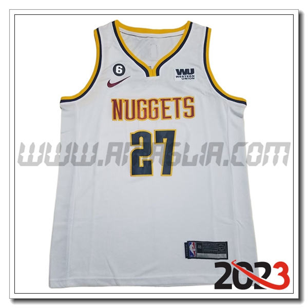 Maglia Denver Nuggets (MURRAY #27) 2023/24 Bianco -03