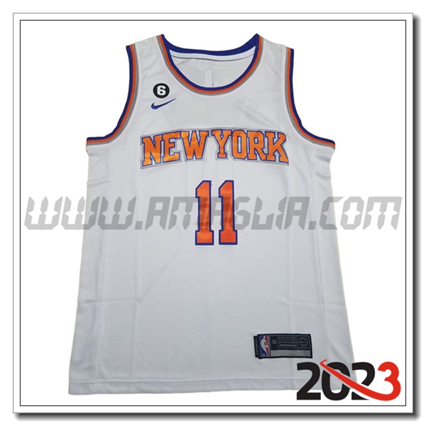 Maglia New York Knicks (MarroneSON #11) 2023/24 Bianco -02