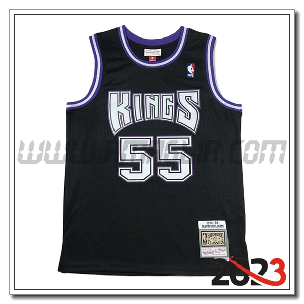 Maglia Sacramento Kings (WILLIAMS #55) 2023/24 Nero
