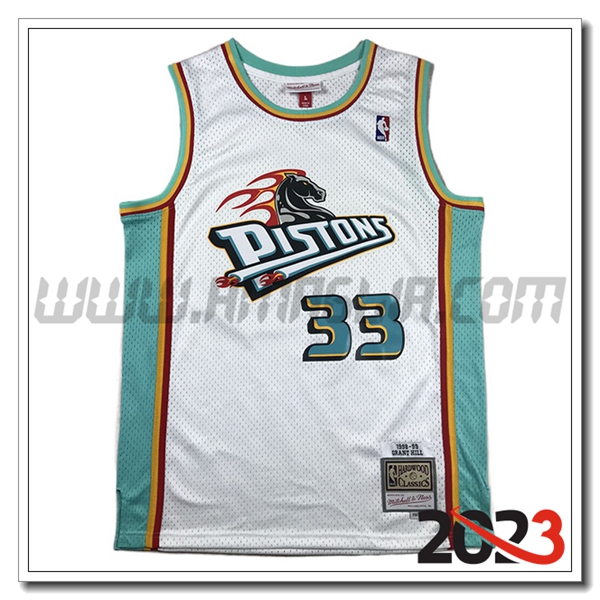 Maglia Detroit Pistons (HILL #33) 2023/24 Bianco