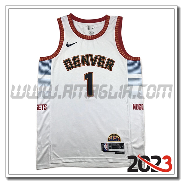 Maglia Denver Nuggets (PORTER JR. #1) 2023/24 Bianco