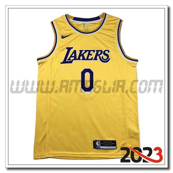 Maglia Los Angeles Lakers (KUZMA #0) 2023/24 Giallo