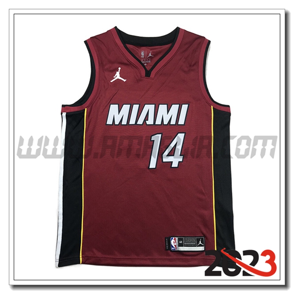 Maglia Miami Heat (HERRO #14) 2023/24 Rosso -03