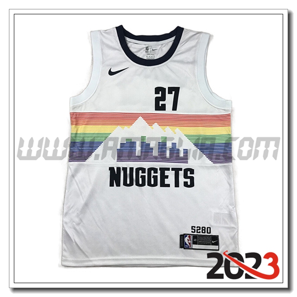 Maglia Denver Nuggets (MURRAY #27) 2023/24 Bianco -02