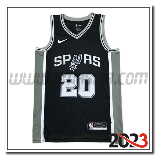 Maglia San Antonio Spurs (GINOBILI #20) 2023/24 Nero