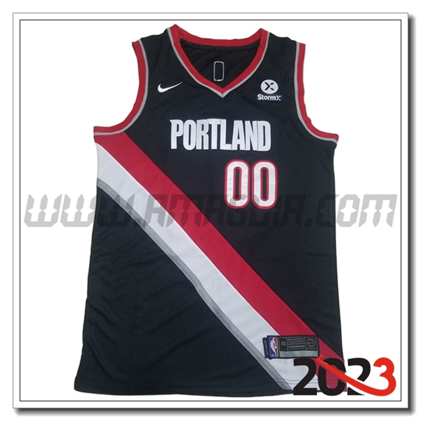 Maglia Portland Trail Blazers (HENDERSON #00) 2023/24 Nero