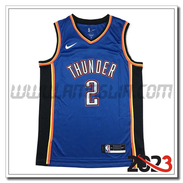 Maglia Oklahoma City Thunder (GILGEOUS-ALEXANDER #2) 2023/24 Blu