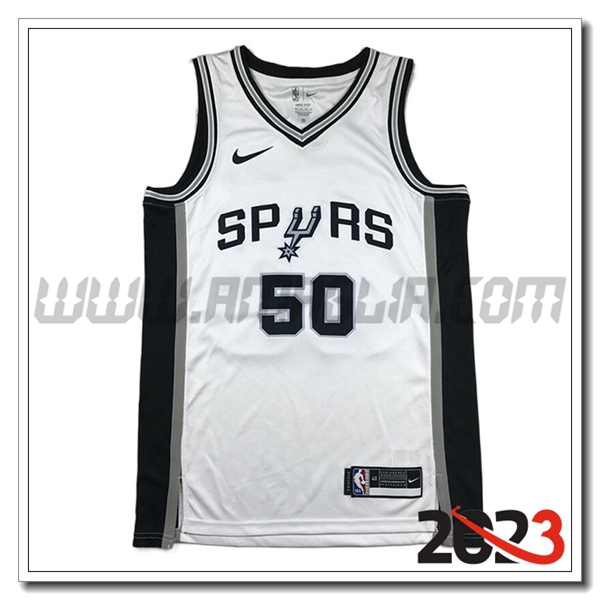 Maglia San Antonio Spurs (ROBINSON #50) 2023/24 Bianco