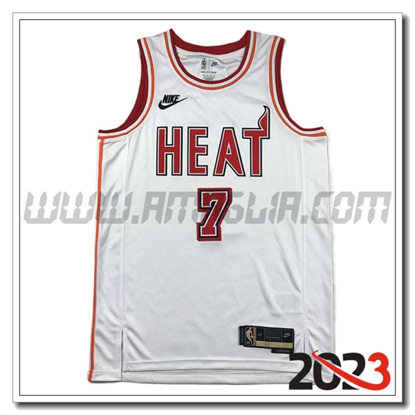 Maglia Miami Heat (LOWRY #7) 2023/24 Bianco -02