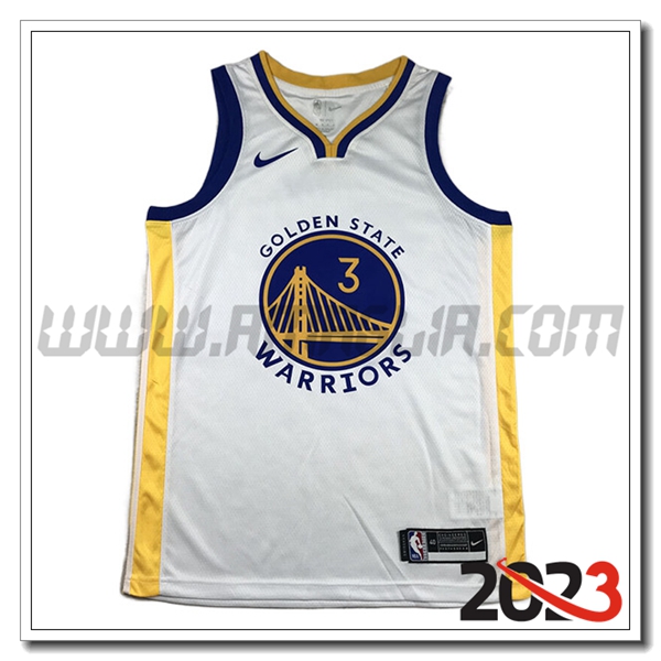 Maglia Golden State Warriors (PAUL #3) 2023/24 Bianco