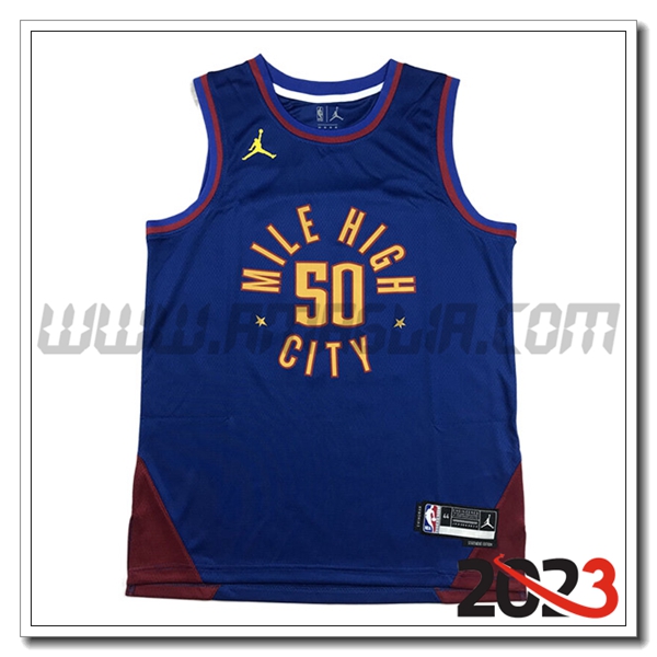 Maglia Denver Nuggets (GOROON #50) 2023/24 Blu -02