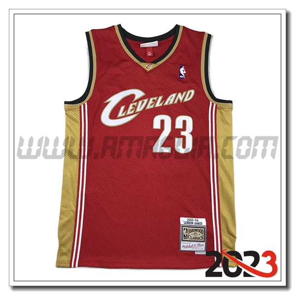 Maglia Cleveland Cavaliers (JAMES #23) 2023/24 Rosso