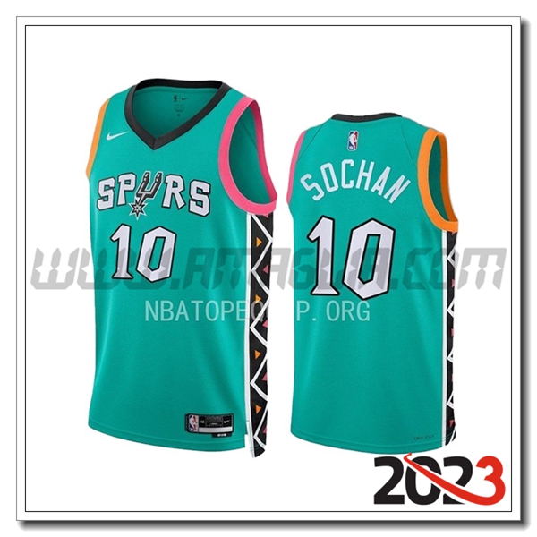 Maglia San Antonio Spurs (SOCHAN #10) 2023/24 Verde