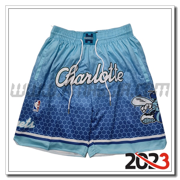 Pantaloncini NBA Charlotte Hornets 2023/24 Azzurro